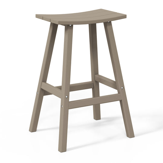 Malibu 2 piece set of 29" height Outdoor / Patio Saddle bar stools