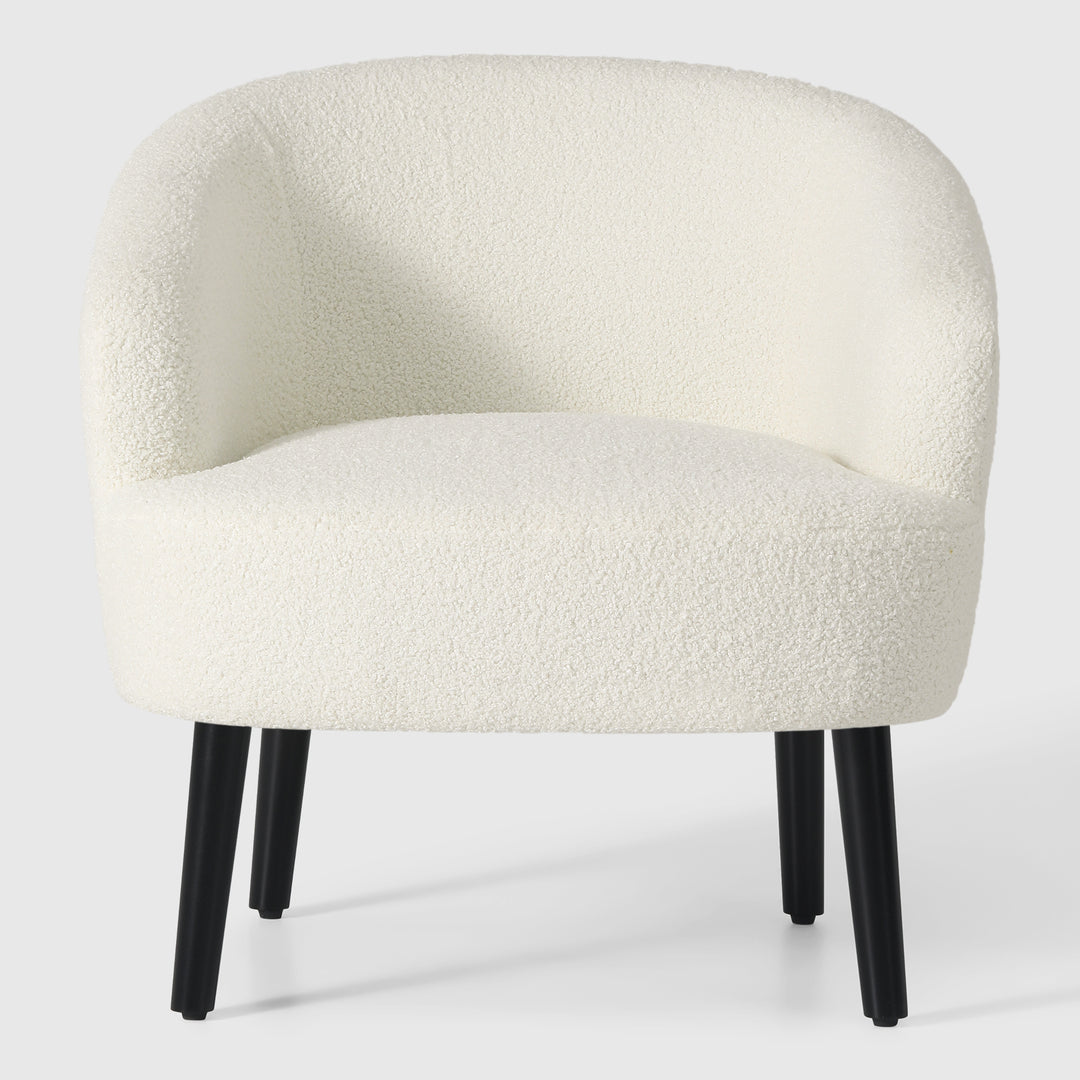 Alexandria 29" Wide Mid Century Modern Club Barrel Accent Armchair, Set of Two