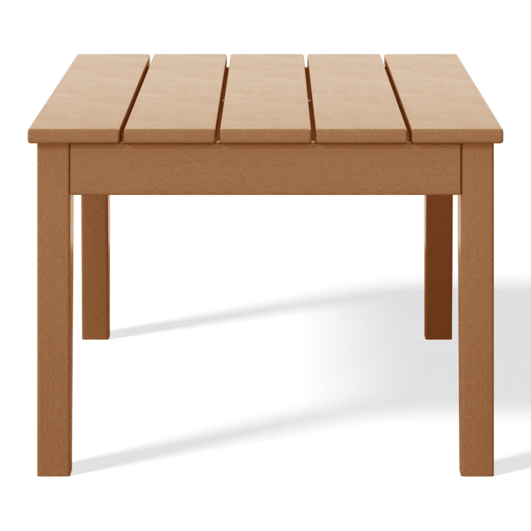 Malibu Low Outdoor HDPE Patio Rectangle Coffee Table