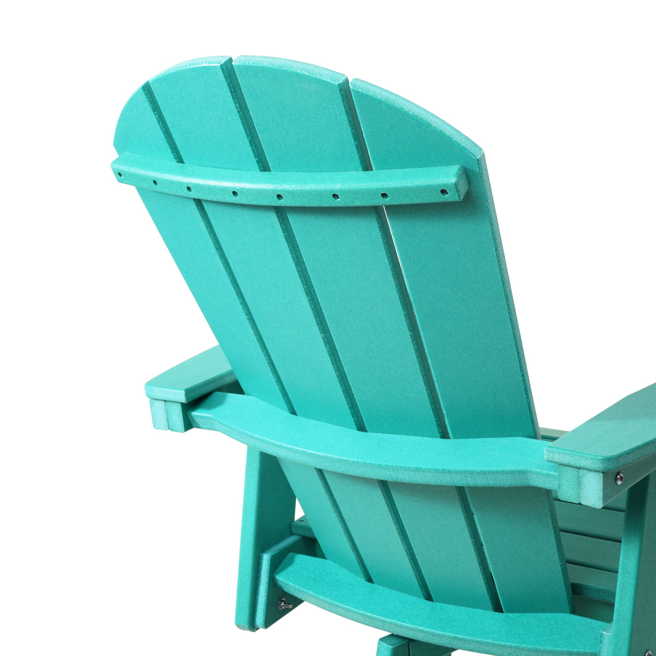 Malibu Outdoor HDPE  Tall Adirondack Counter Height Bar Chair With Cup Holder