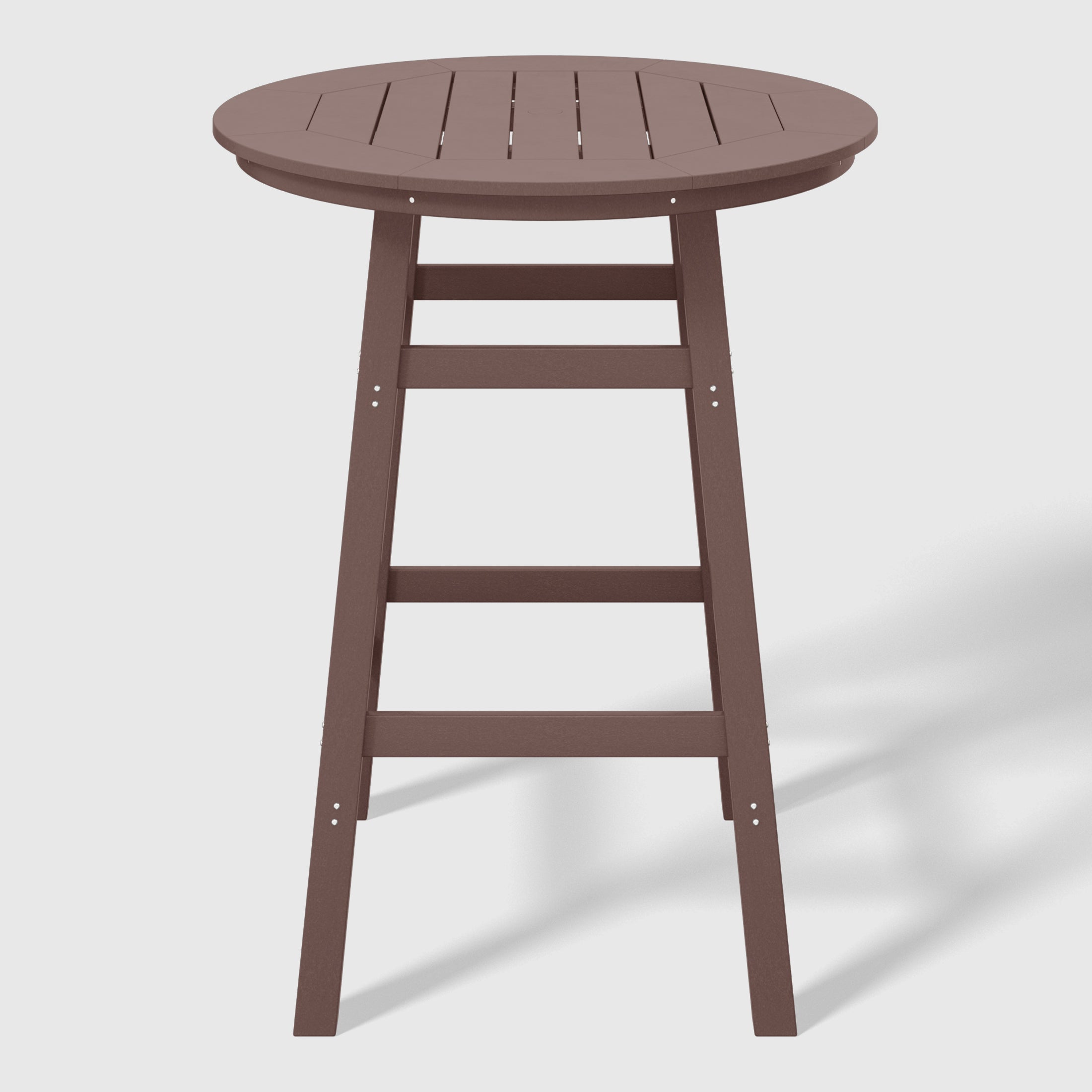 Malibu Outdoor 35" HDPE Round Patio Bar Height Table