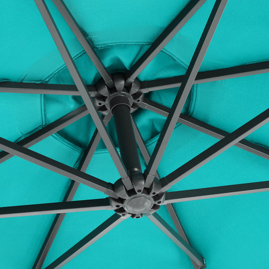 Julia 10 ft. Outdoor / Patio Cantilever Hanging Umbrella