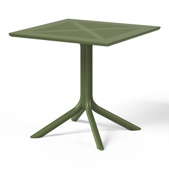 Playa Modern 5-Piece Resin Patio Dining Table Set with Stackable Patio Dining Chairs