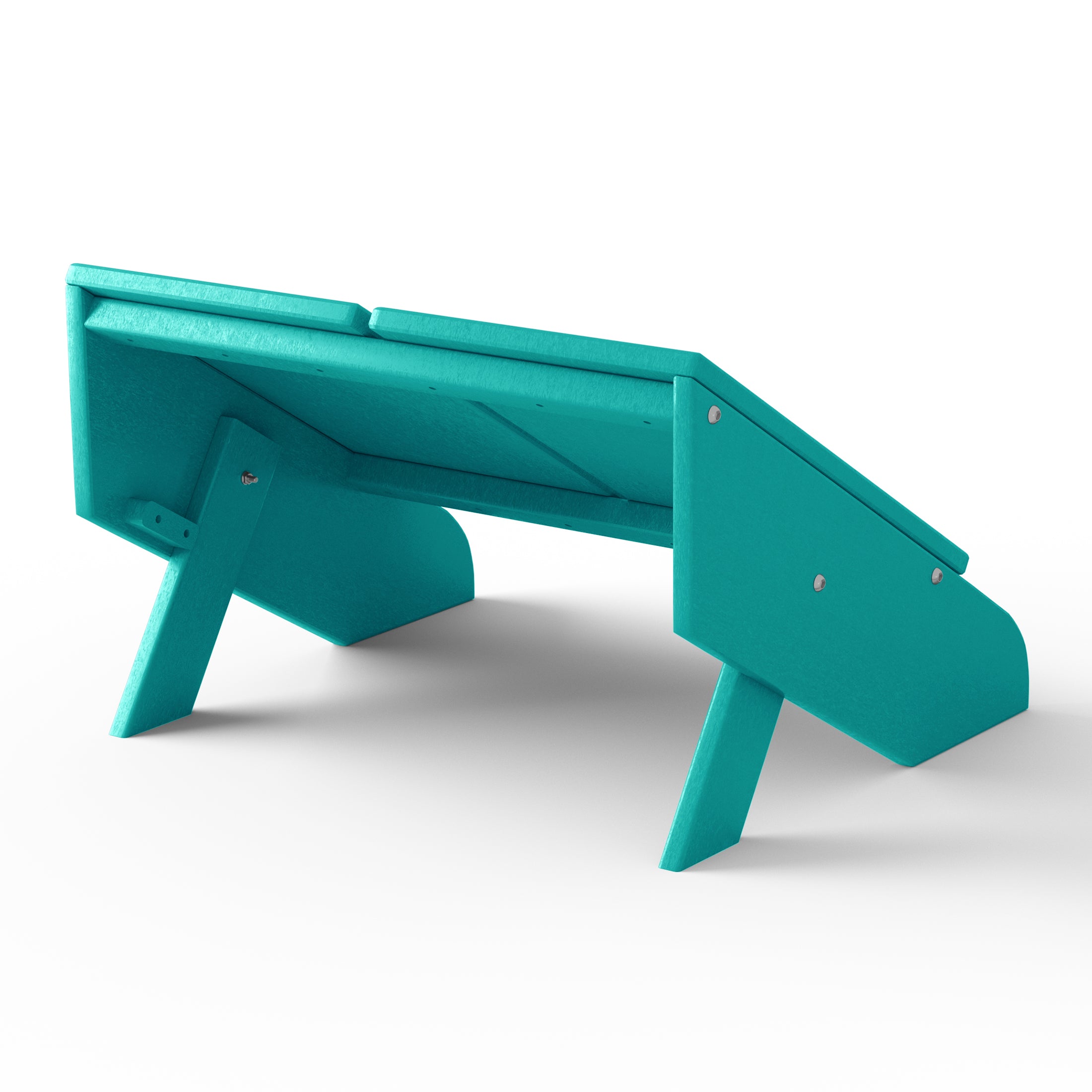 Riviera Modern HDPE Plastic Folding Patio Adirondack Ottoman