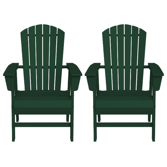 Dylan Outdoor Modern HDPE Adirondack Patio Dining Chairs (Set of 2)