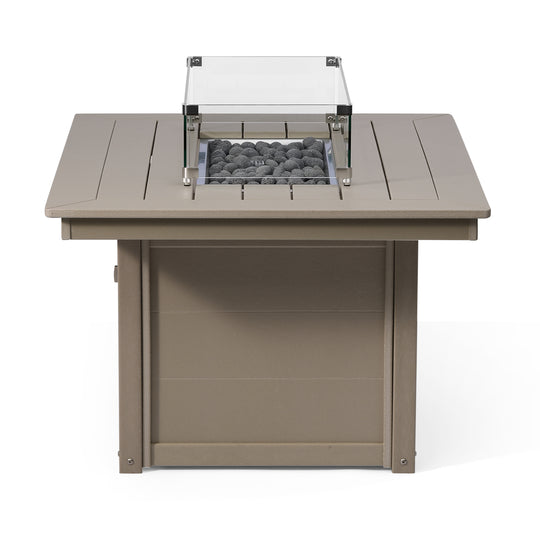 Helios 46" Modern Outdoor 55,000 BTU Patio Gas Propane Rectangle Deck Fire Pit Table