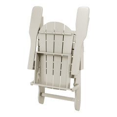 Malibu Adirondack chair set with side table in Sand, view 7