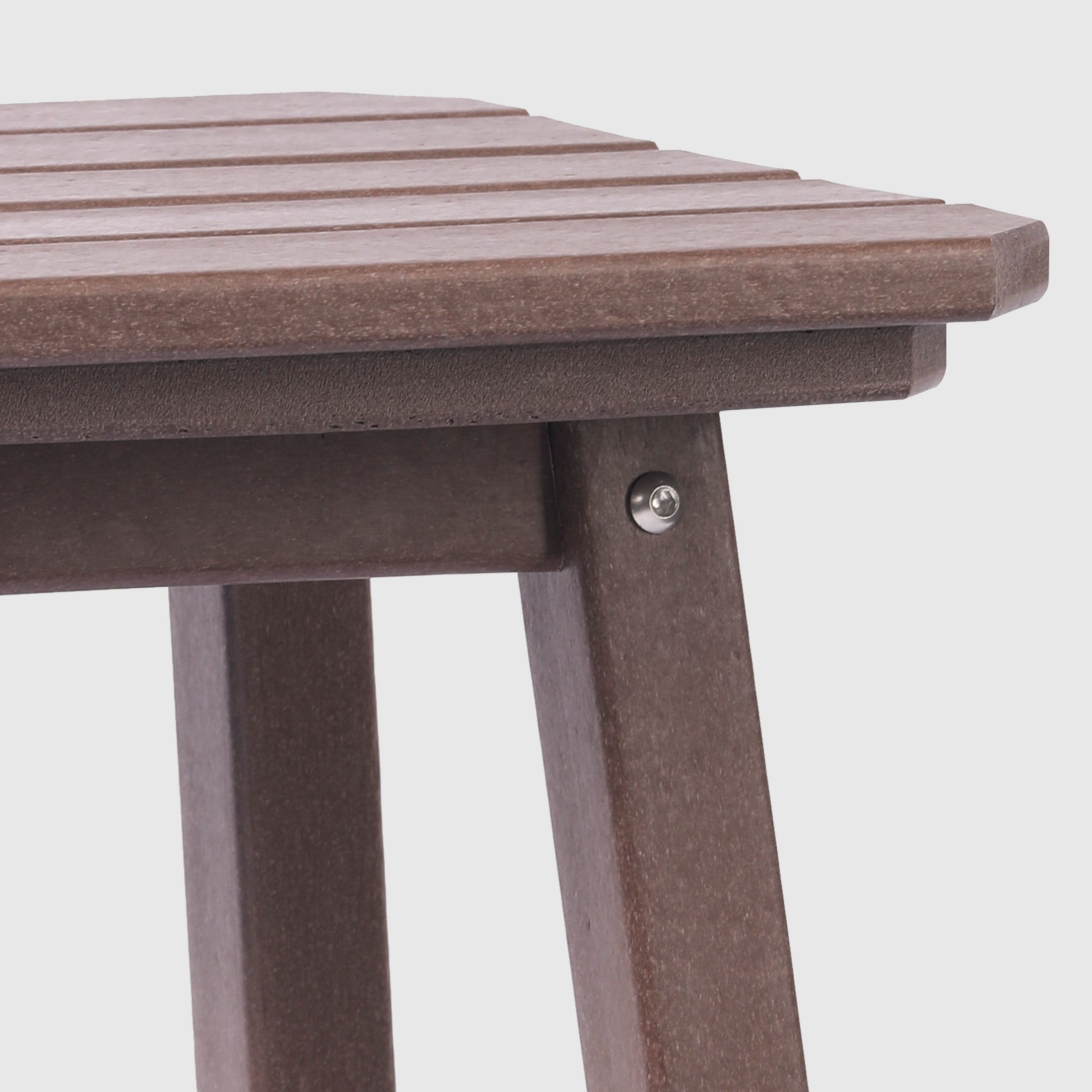 Malibu 29" HDPE Outdoor Patio Square Backless Bar Stool