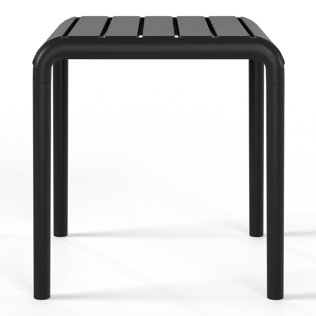 Playa Plastic Modern Outdoor Patio Accent Side Tables (Set of 2)