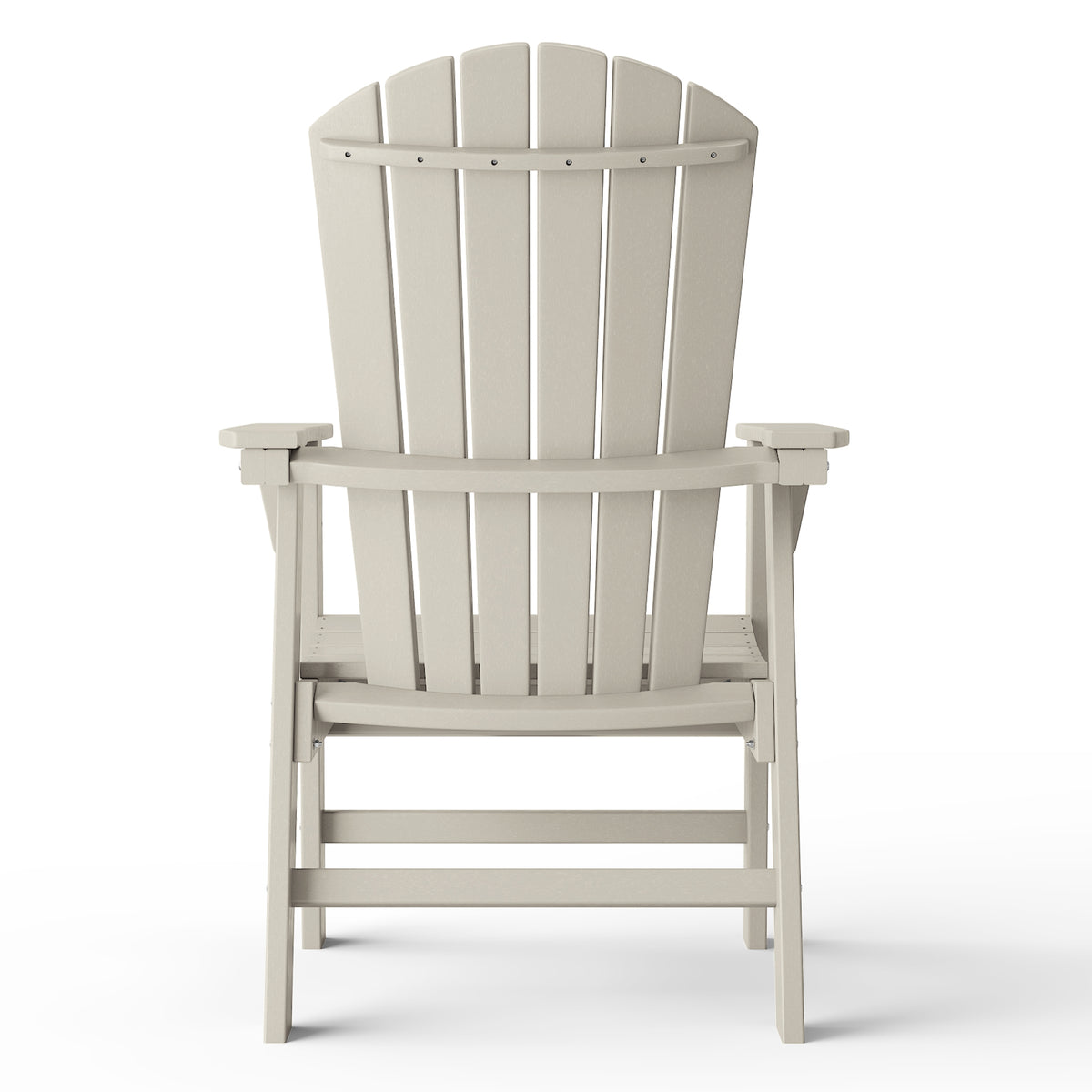 Dylan Outdoor Patio Shell-back Adirondack Dining Chair Weather Resistant