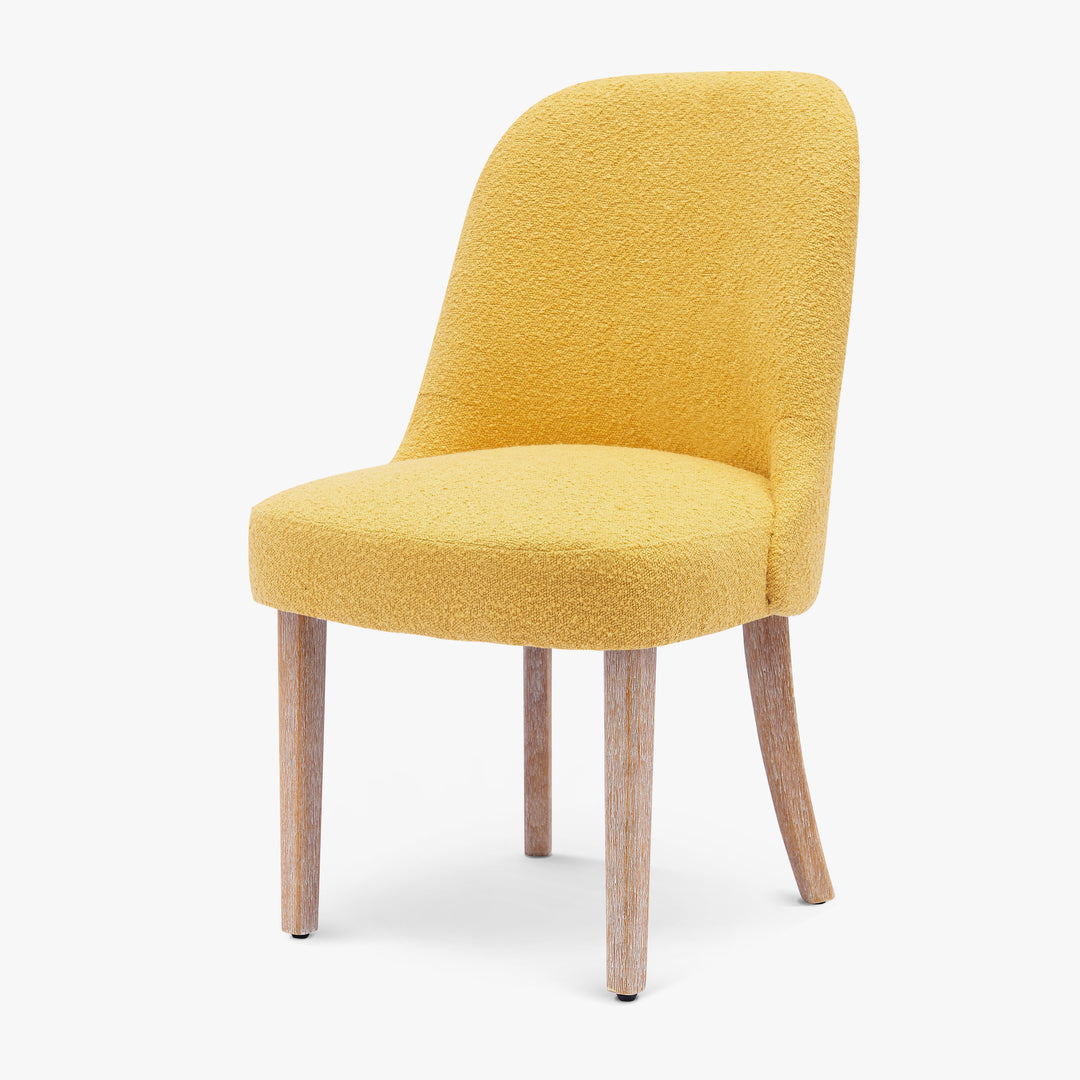 Genevieve Mid-Century Modern Upholstered Boucle Dining Chair