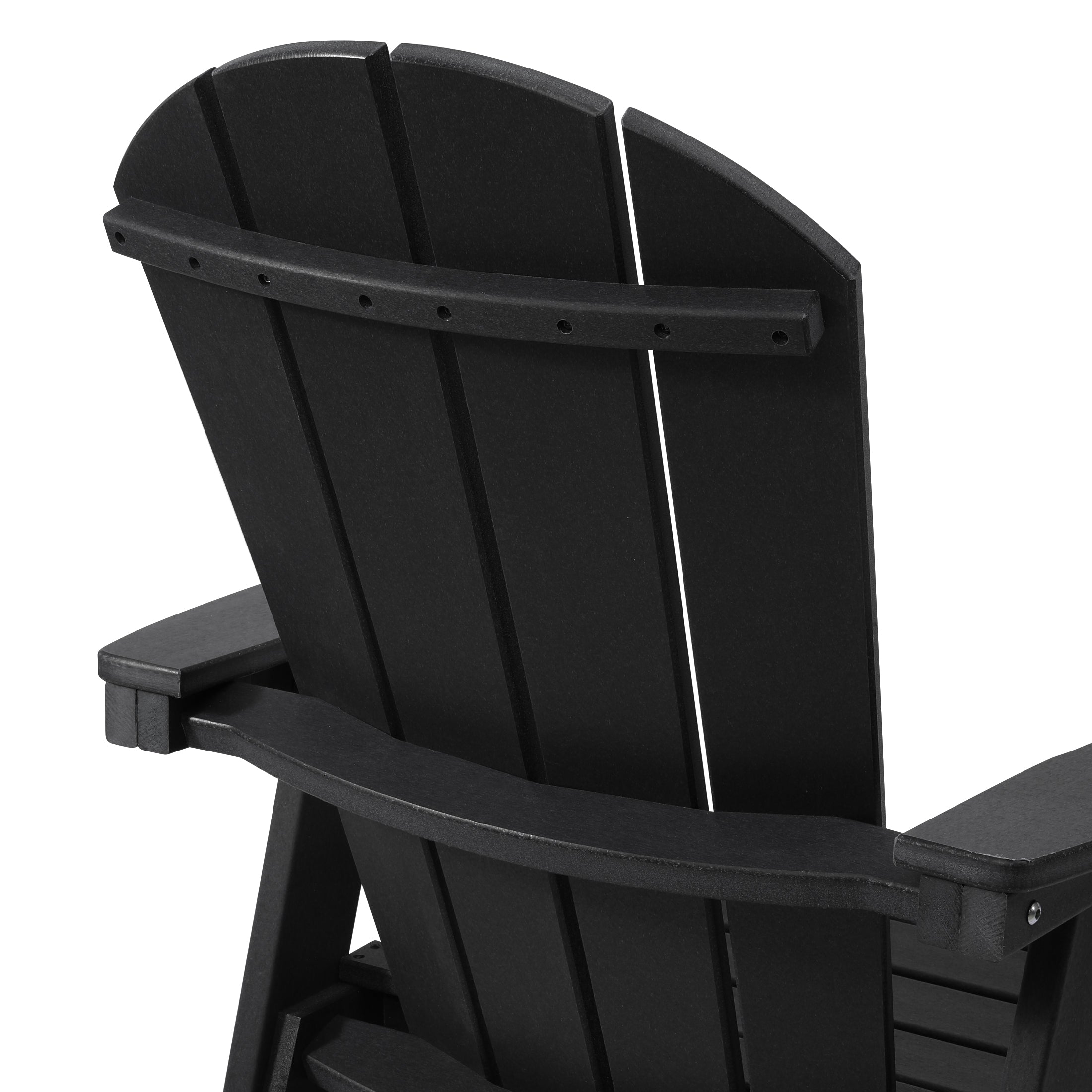 Malibu Outdoor HDPE Swivel Adirondack Patio Dining Chair With Cup Holder