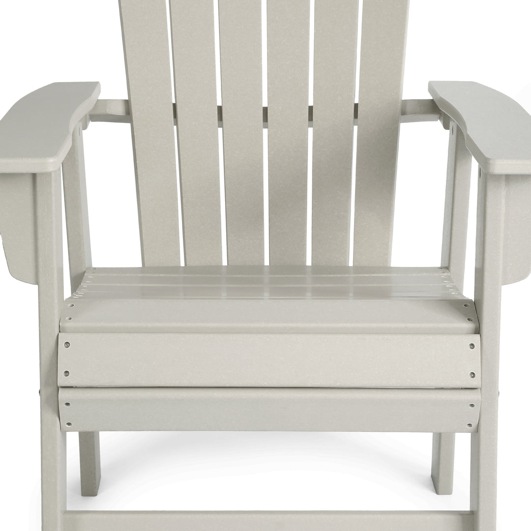 Dylan Outdoor Modern HDPE Adirondack Patio Dining Chairs (Set of 2)