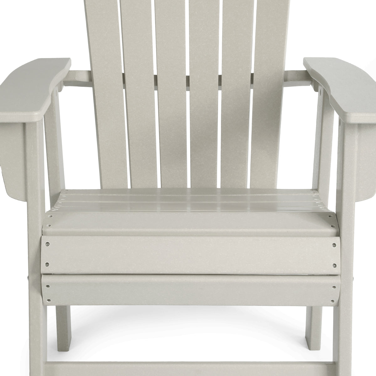 Dylan Outdoor Patio Shell-back Adirondack Dining Chair Weather Resistant