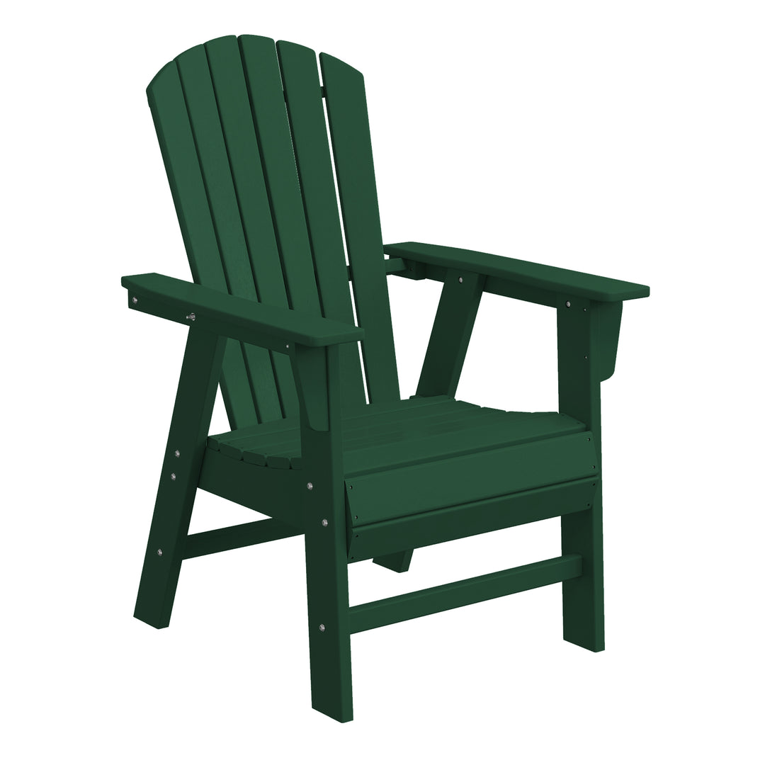Dylan Outdoor Modern HDPE Adirondack Patio Dining Chairs (Set of 2)