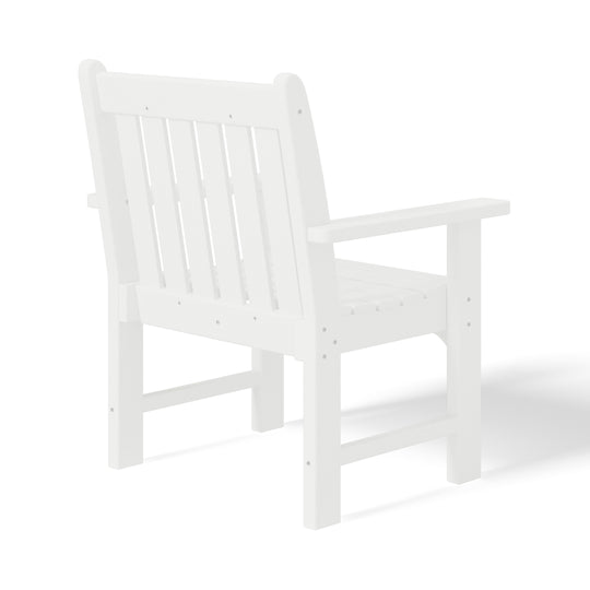 Malibu 5-Piece HDPE Outdoor Patio Chair and Round Table Dining Set