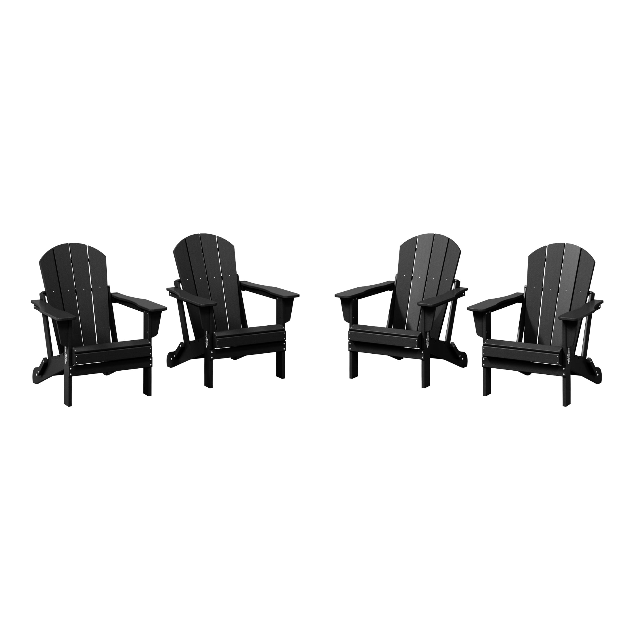 Malibu HDPE Outdoor Patio Folding Poly Adirondack Chair