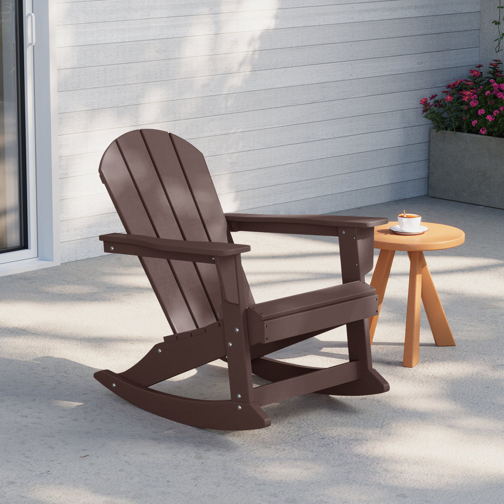 Malibu Outdoor / Patio Poly Adirondack rocking chair