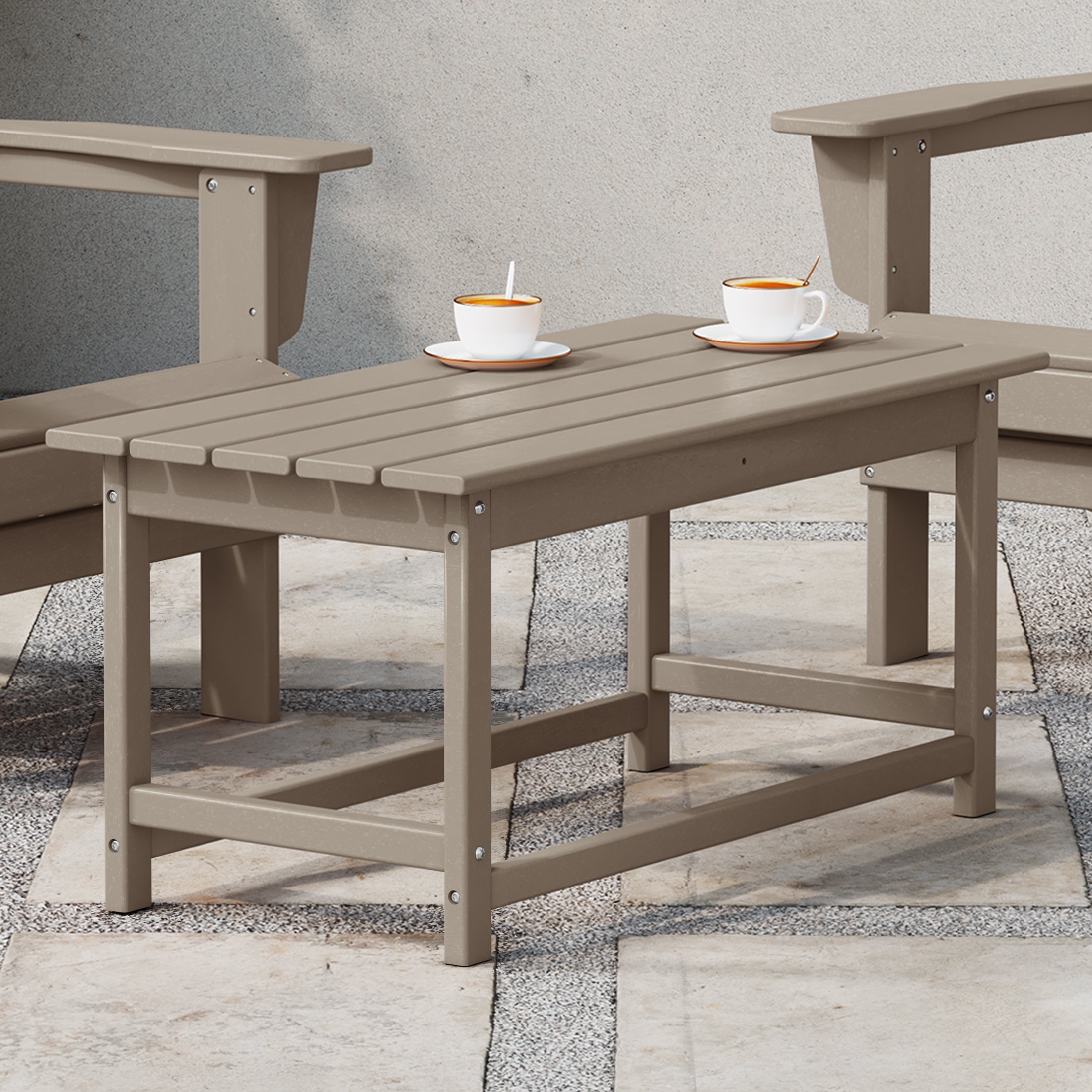 Malibu 35" length outdoor Coffee table for Adirondack chair