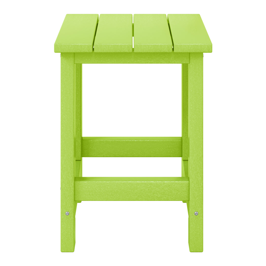 Malibu Kids Outdoor Patio Furniture HDPE Adirondack Square Side Table