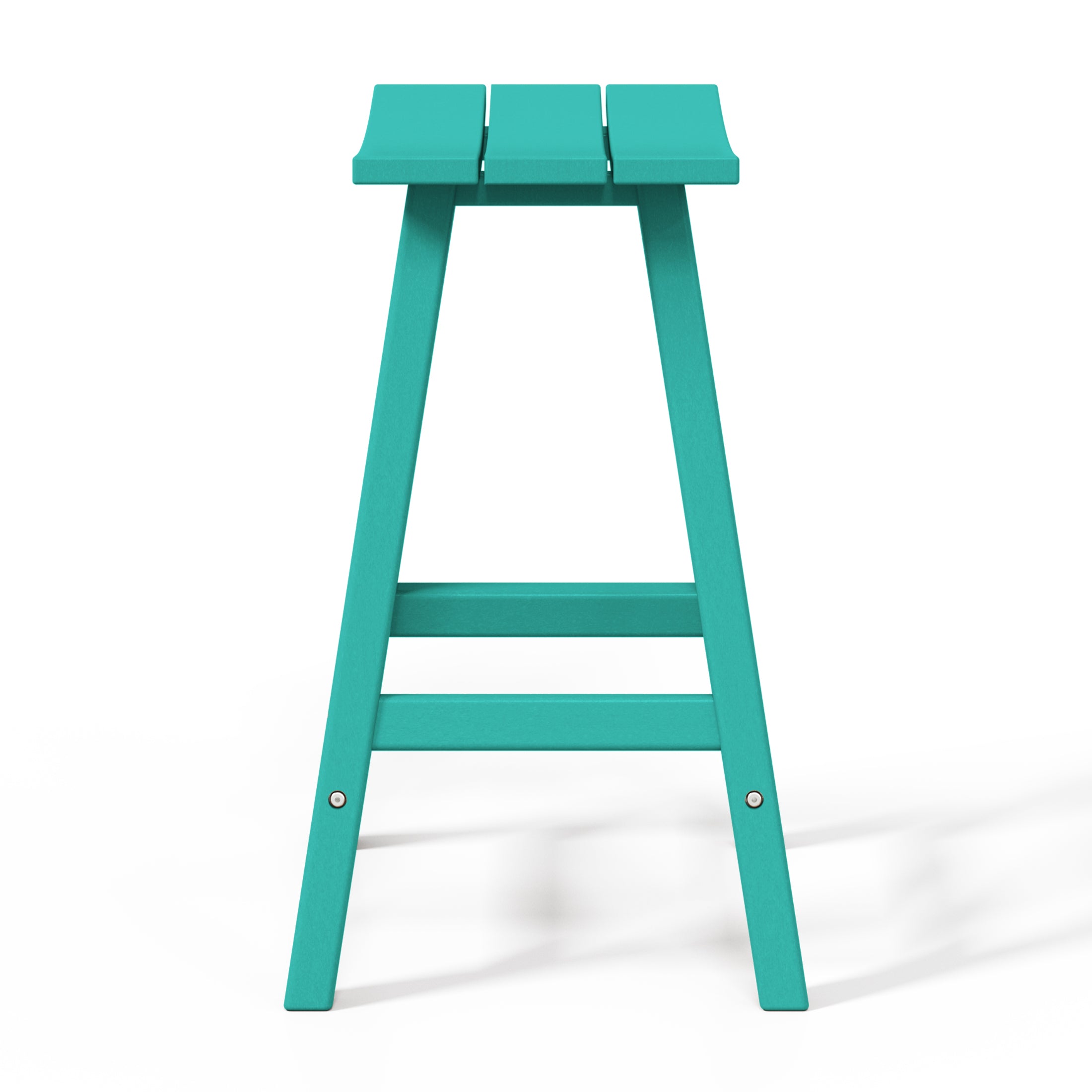 Malibu 24" HDPE Outdoor Patio Counter Height Bar Stools (Set of 3)