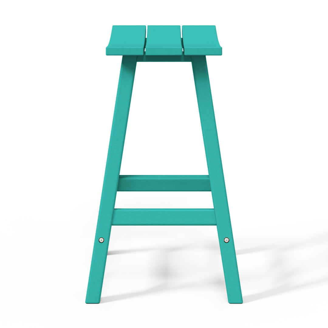 Malibu 24" HDPE Outdoor Patio Counter Height Bar Stool