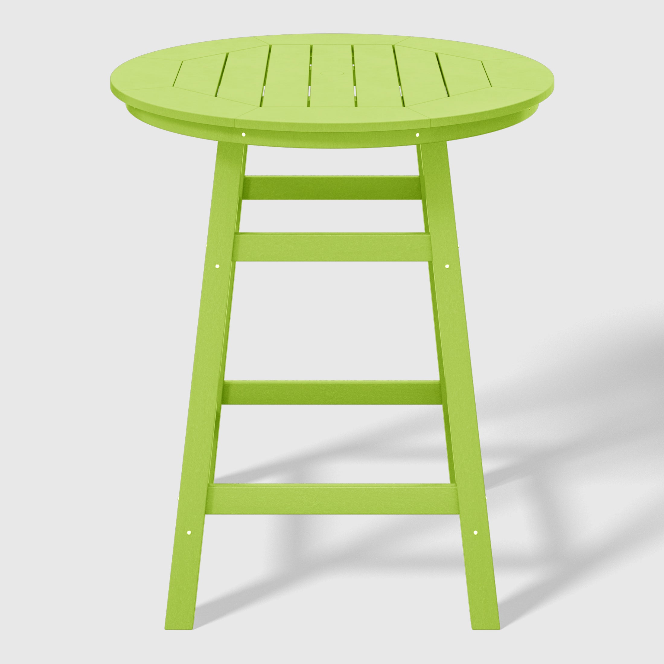 Malibu Outdoor 35" HDPE Round Patio Counter Height Bar Table