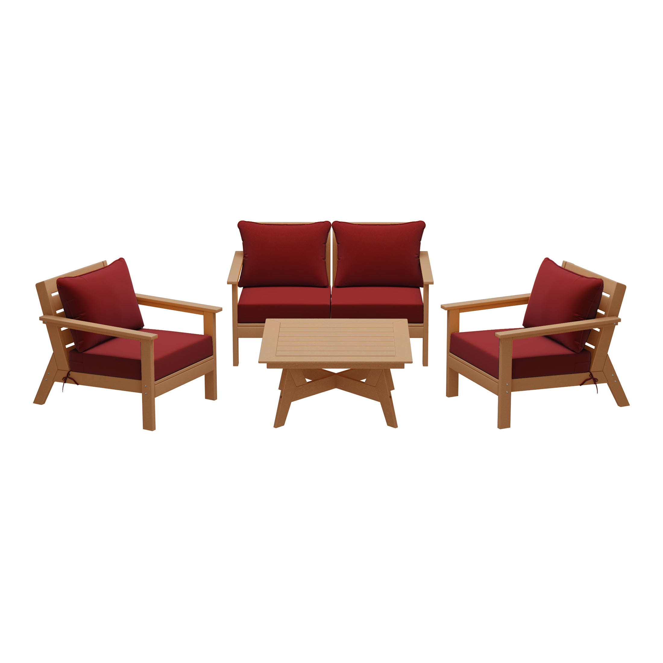 Avalon Outdoor 5-Piece Modular Sectional Patio Furniture Sofa Set