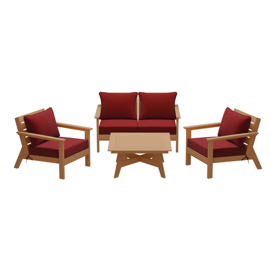 Avalon Outdoor 5-Piece Modular Sectional Patio Furniture Sofa Set