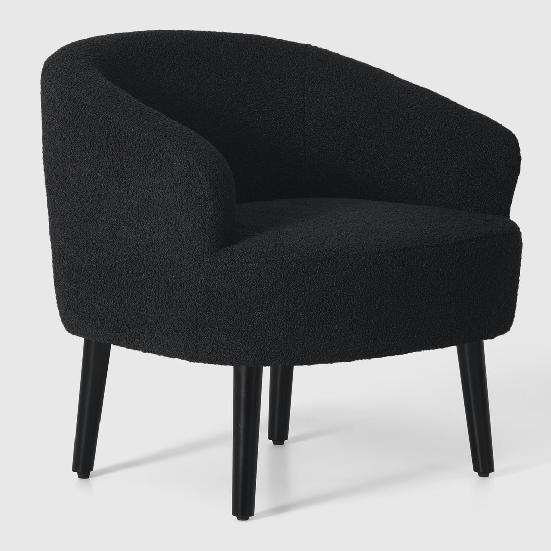 Alexandria 29" Wide Mid Century Modern Club Barrel Accent Armchair, Set of Two