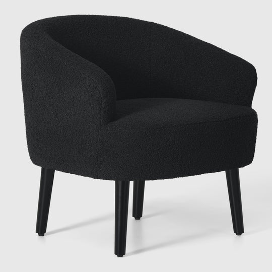 Alexandria 29" Wide Mid Century Modern Club Barrel Accent Armchair, Set of Two