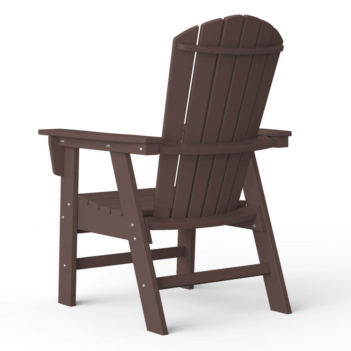 Dylan Outdoor Patio Shell-back Adirondack Dining Chair Weather Resistant