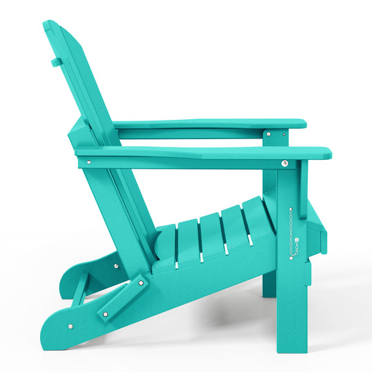 Malibu 4-Piece set outdoor folding Poly Adirondack chair