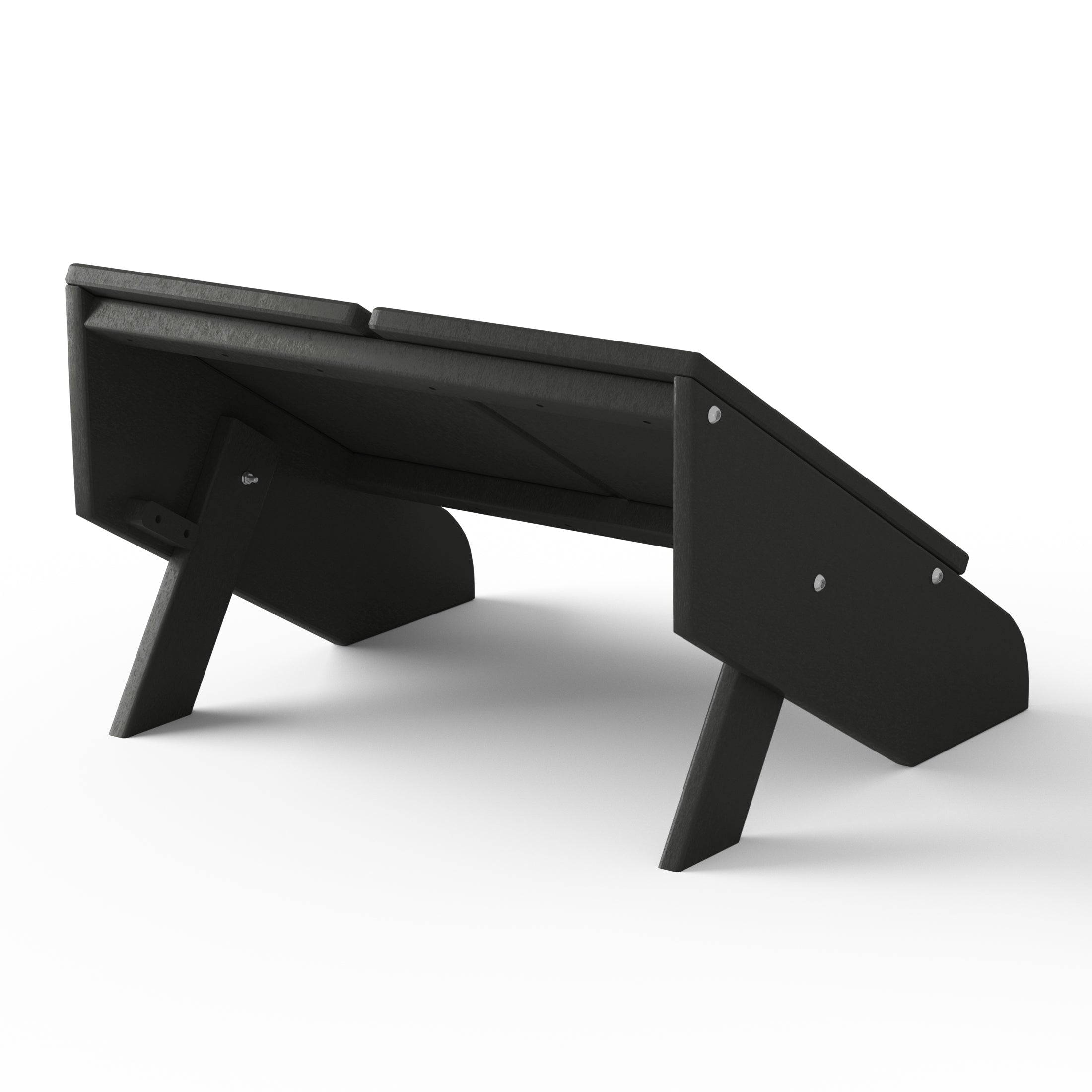 Riviera Modern HDPE Plastic Folding Patio Adirondack Ottoman
