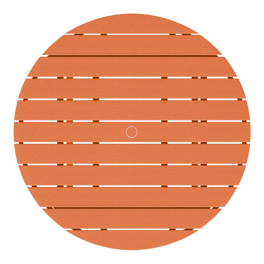 Malibu Low Outdoor HDPE Round Patio Coffee Table