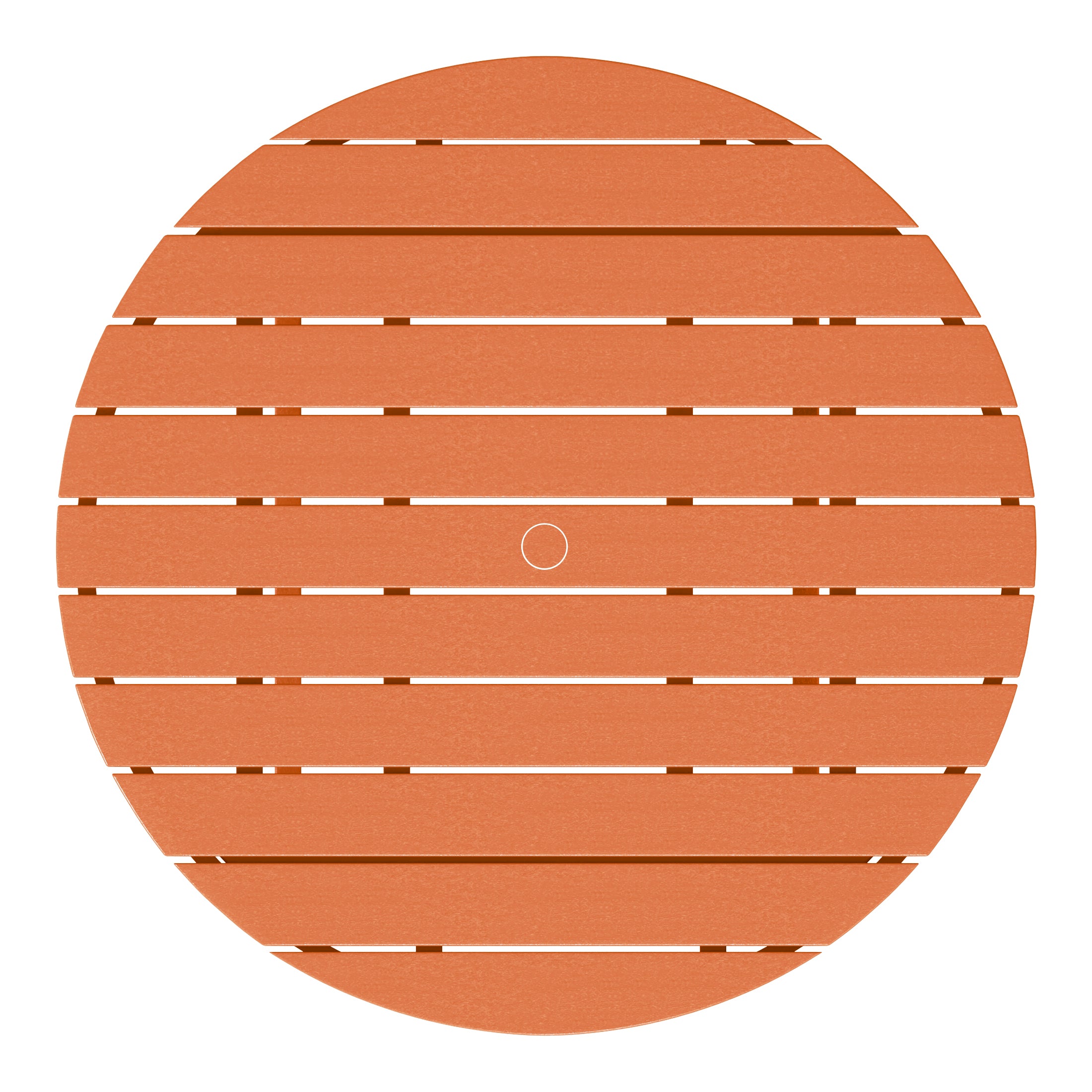 Malibu Low Outdoor HDPE Round Patio Coffee Table