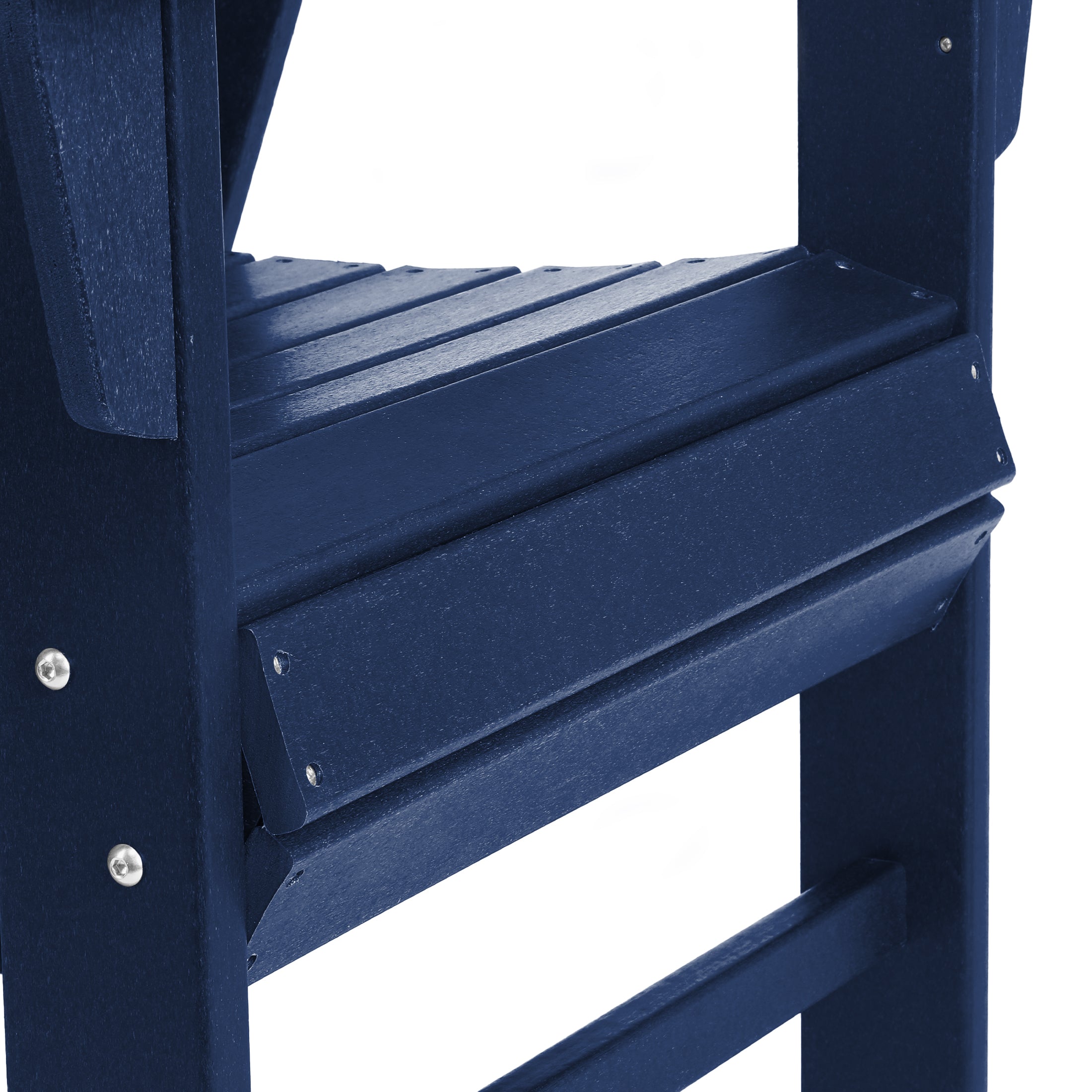 Ashore Outdoor Patio HDPE Plastic Modern Adirondack Dining Chairs (Set of 2)