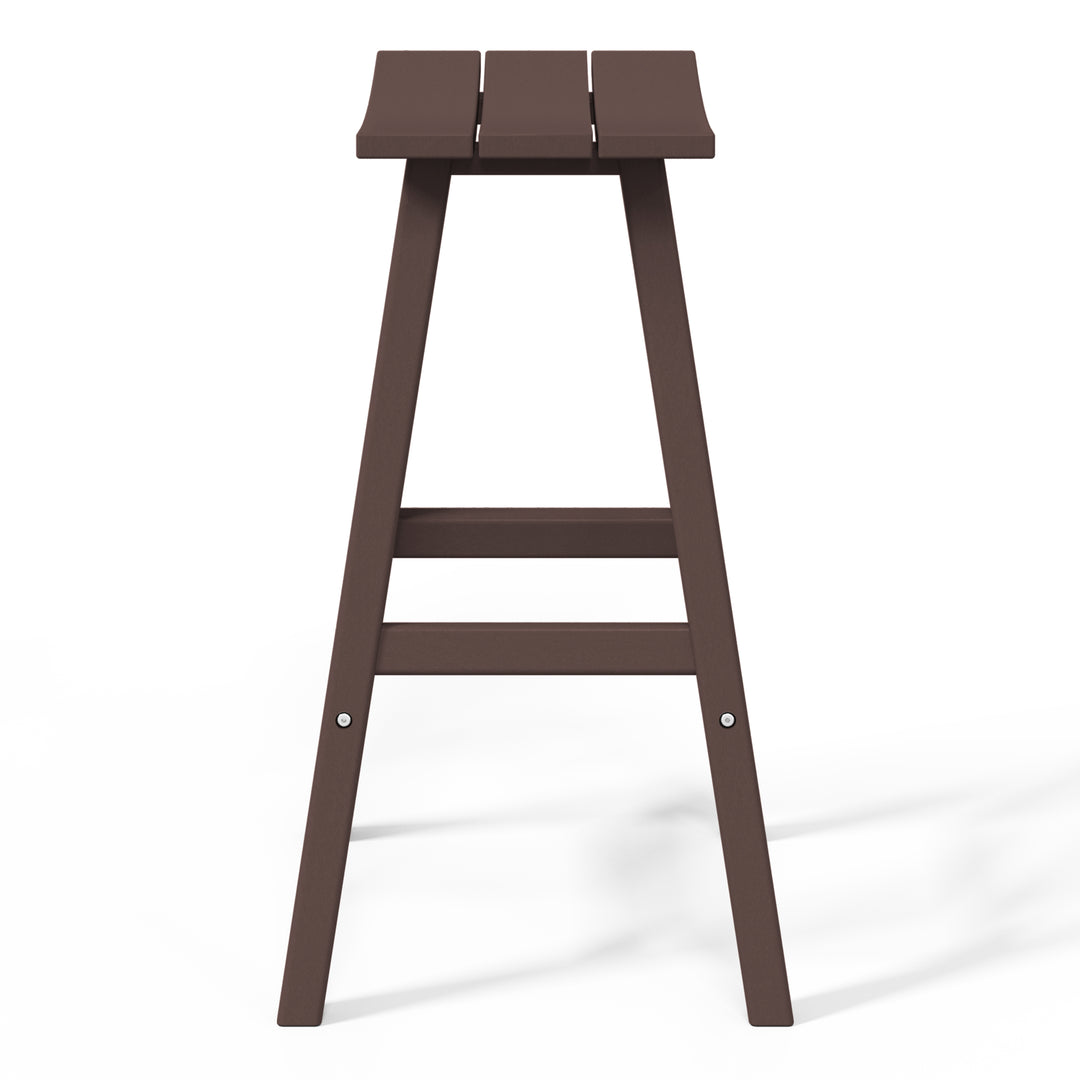Malibu 2 piece set of 29" height Outdoor / Patio Saddle bar stools
