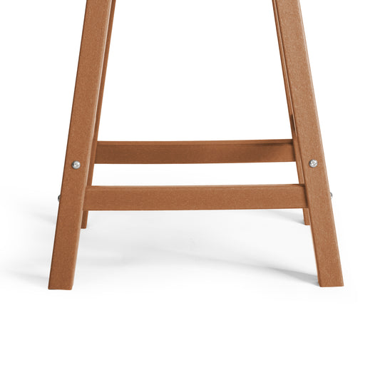 Malibu 24" HDPE Outdoor Patio Counter Height Bar Stools (Set of 2)