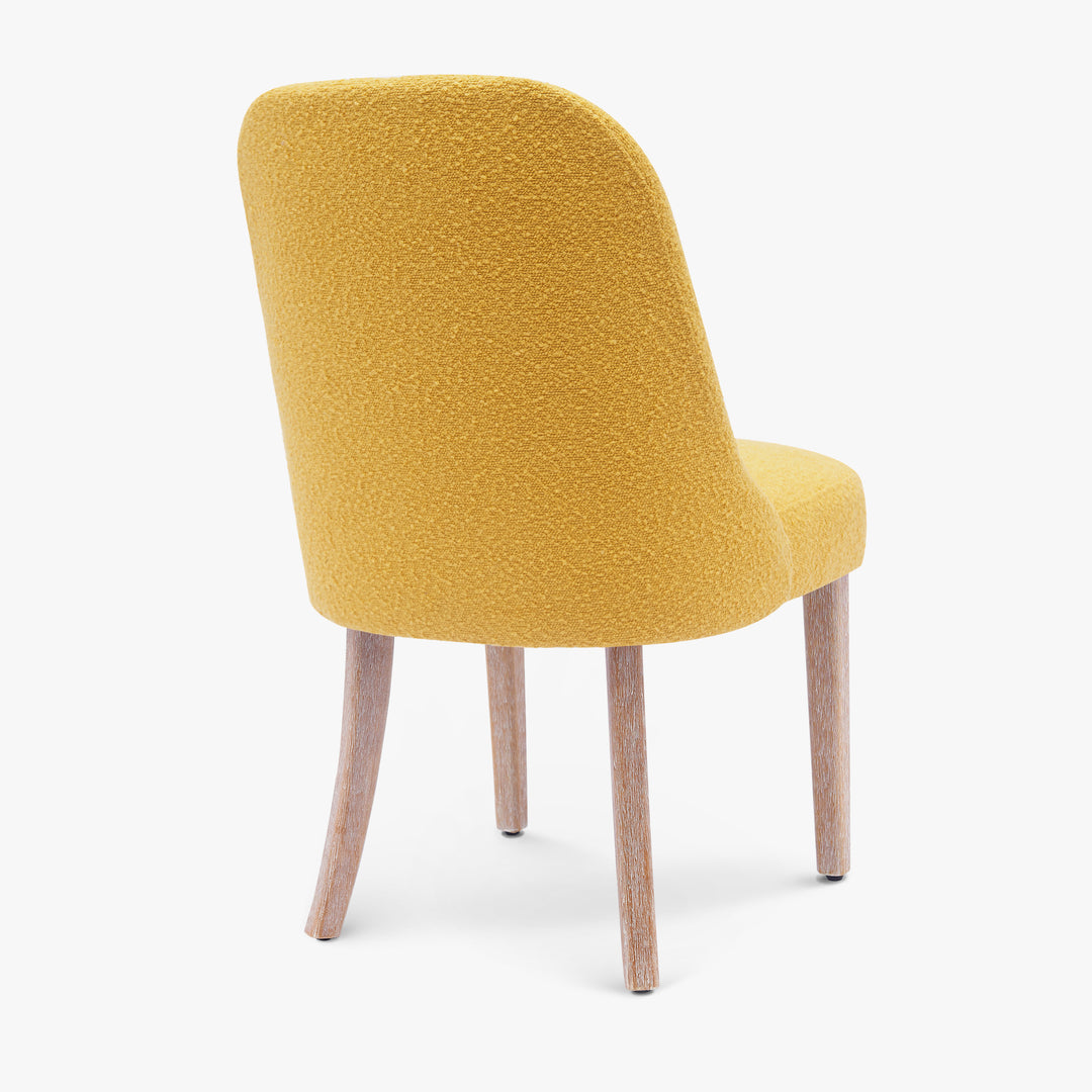 Genevieve Mid-Century Modern Upholstered Boucle Dining Chair