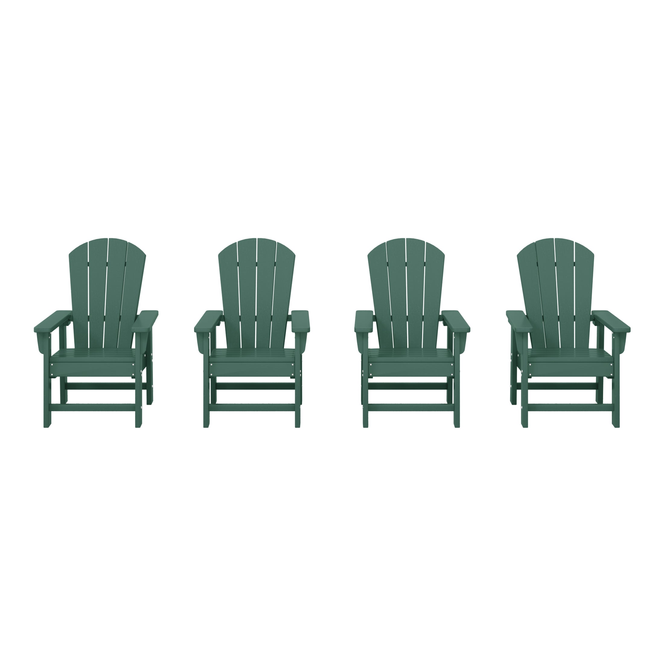 Malibu Kids Outdoor Adirondack Plastic Patio Chair (Set of 4)
