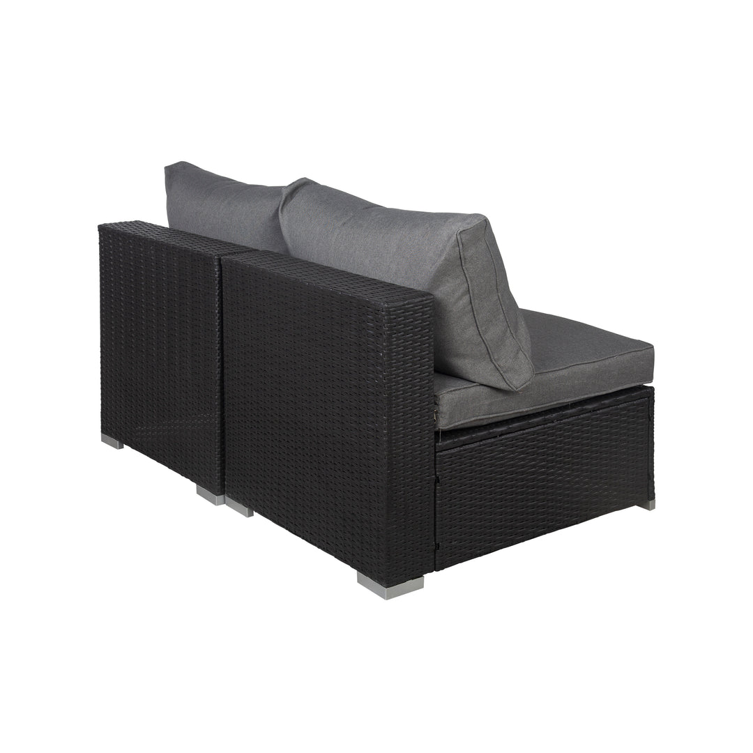 Irvine 2-Piece Outdoor Patio Rattan Wicker Sofa Set