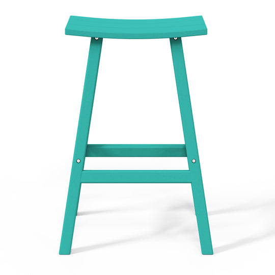 Malibu 29" HDPE Outdoor Patio Bar Height Bar Stools (Set of 3)