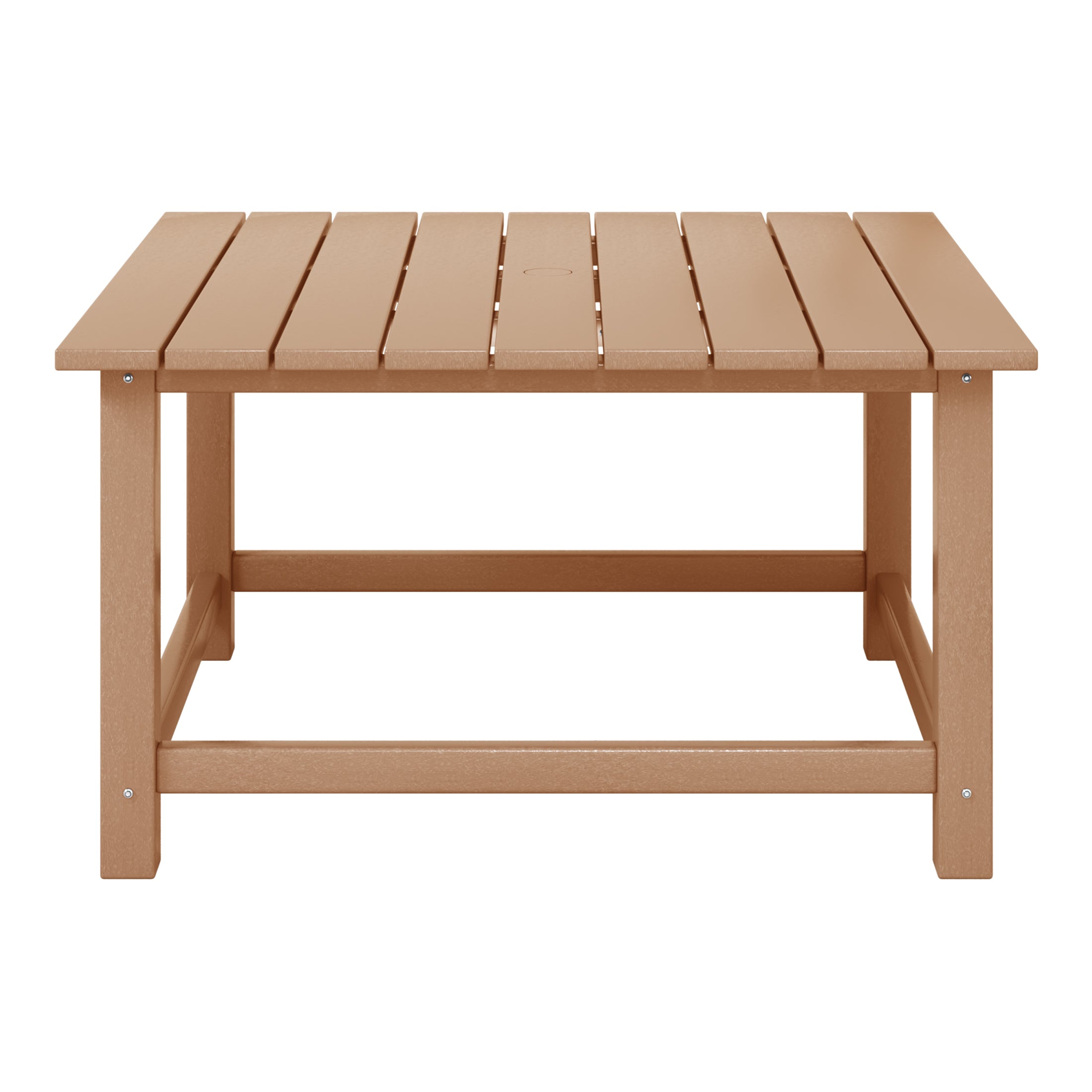 Malibu Low Outdoor HDPE Square Patio Coffee Table