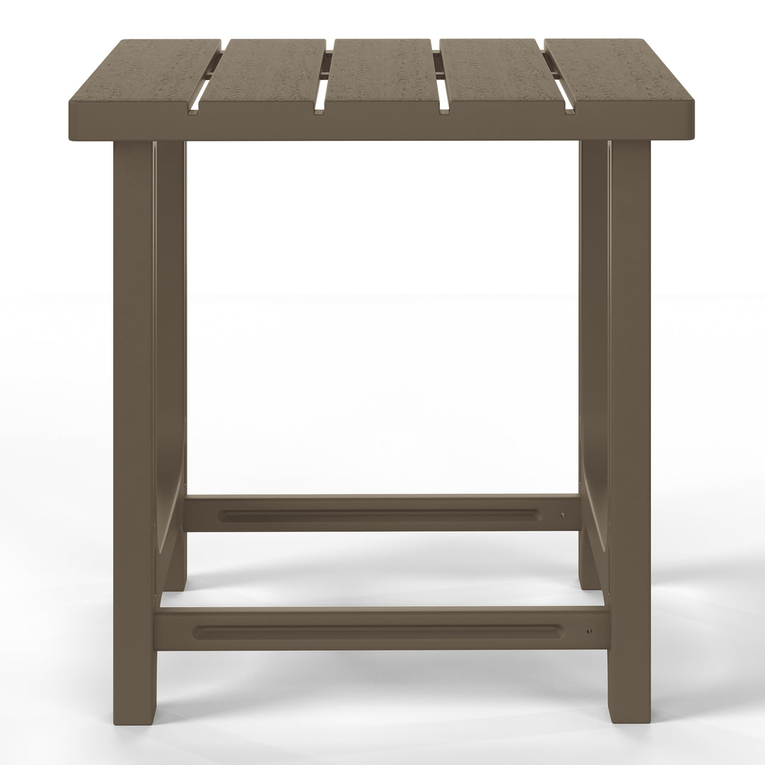 Azura Outdoor 18" HDPE Square Adirondack Patio Side Table