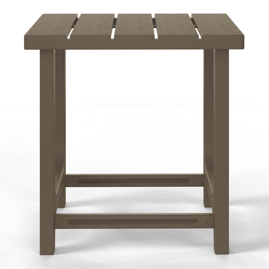 Azura Outdoor 18" HDPE Square Adirondack Patio Side Table