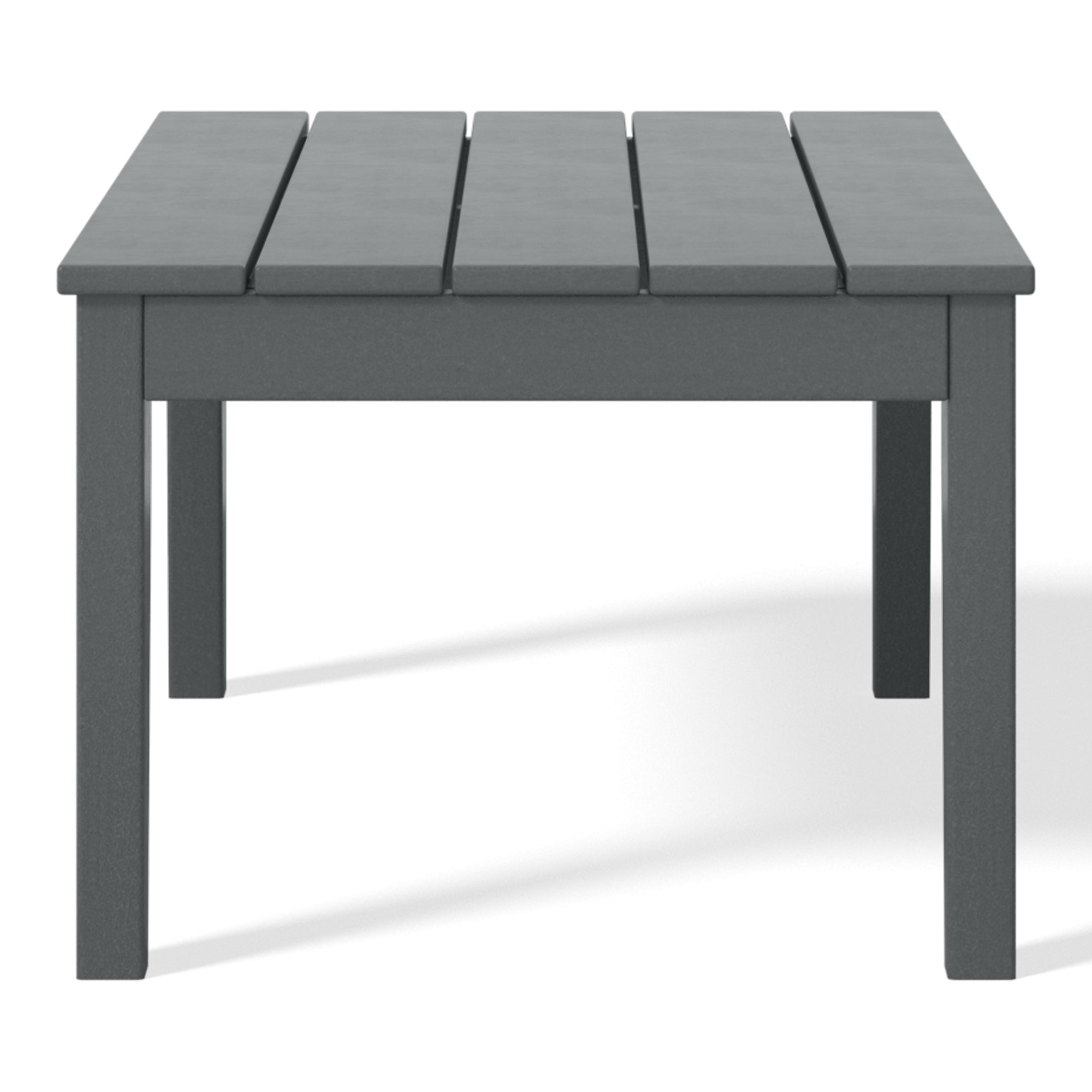Malibu Low Outdoor HDPE Patio Rectangle Coffee Table