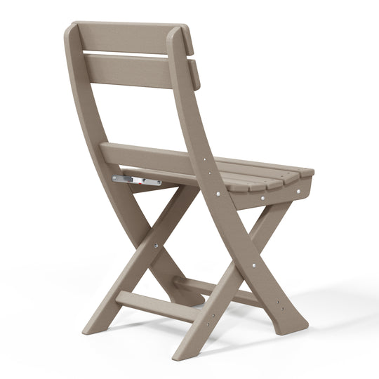 Malibu HDPE Outdoor Patio Modern Folding Dining Chair
