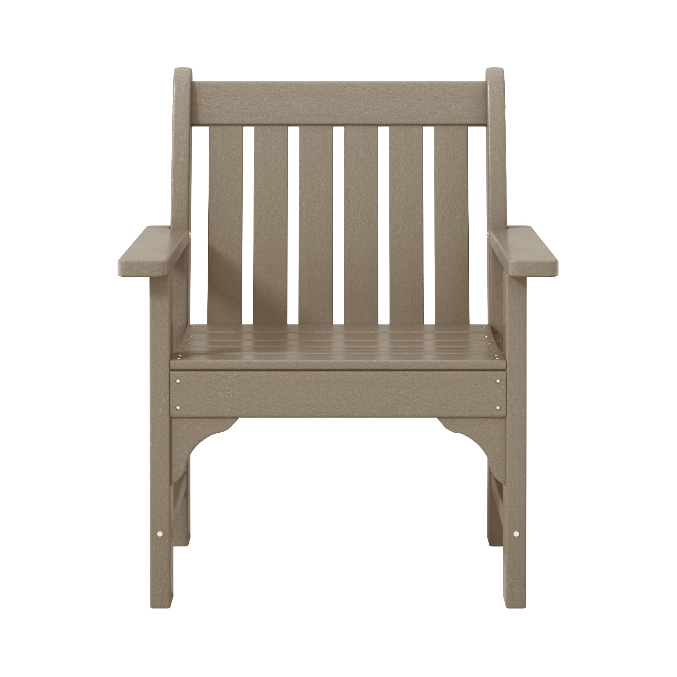 Malibu Outdoor Patio HDPE Adirondack Dining Arm Chairs (Set of 2)