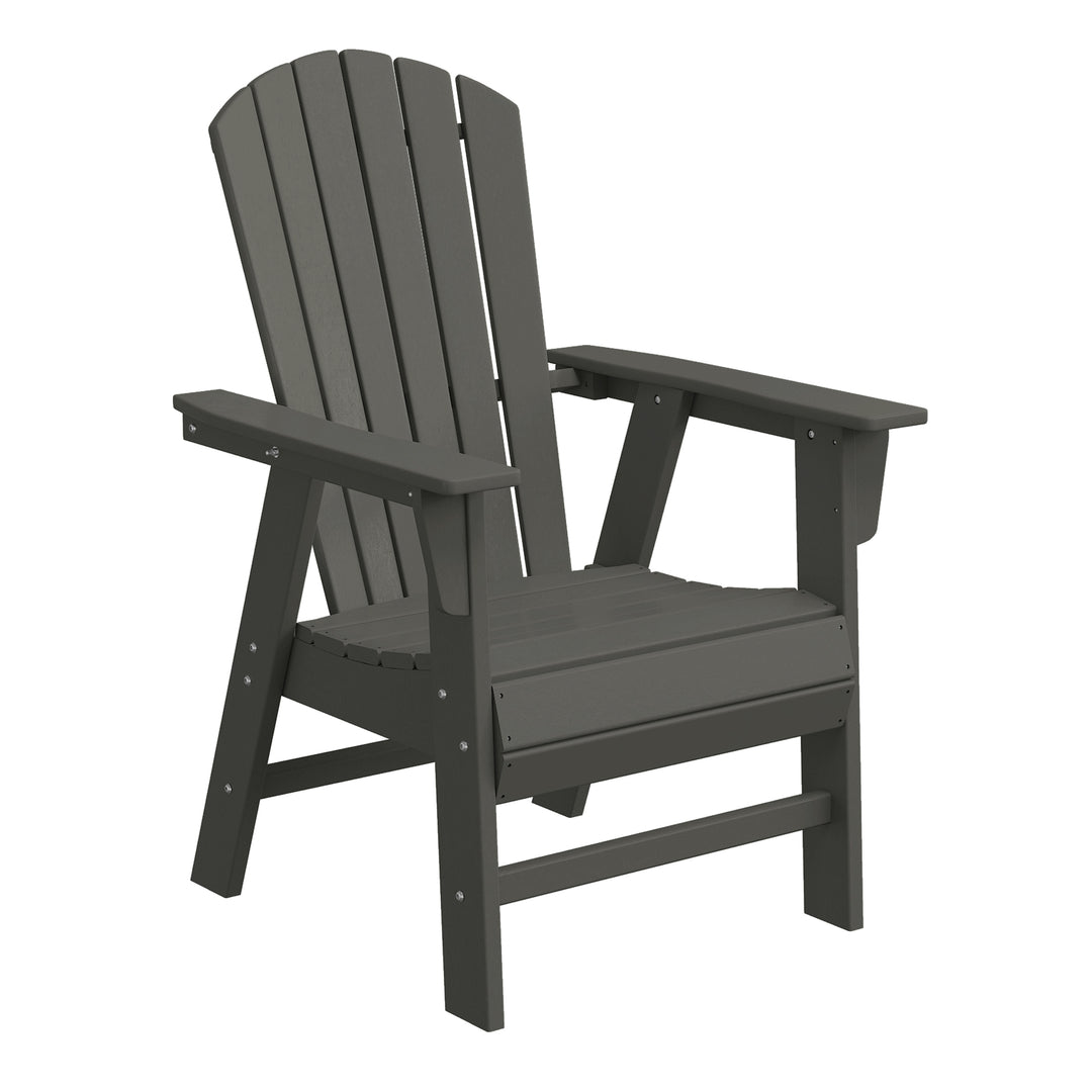 Dylan Outdoor Modern HDPE Adirondack Patio Dining Chairs (Set of 2)